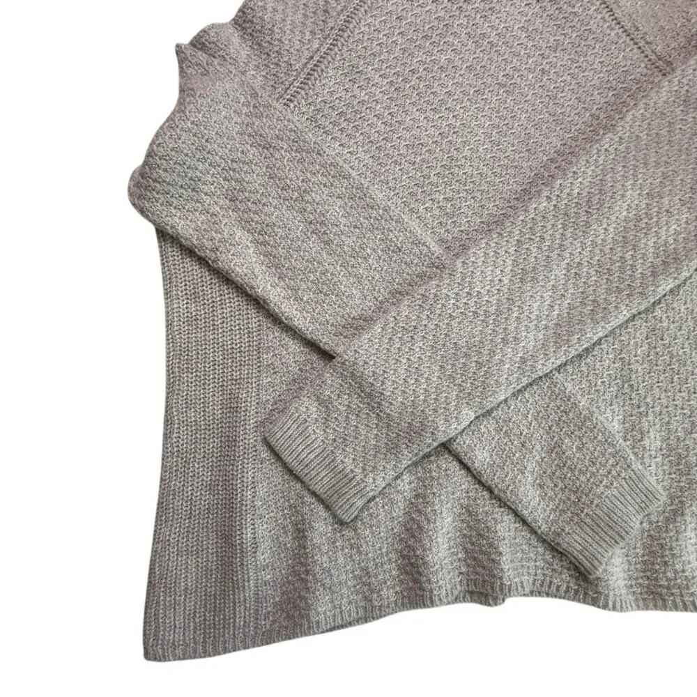 Banana Republic Alpaca Merino Wool Blend Funnel Neck Sweater Gray Small - Picture 8 of 12